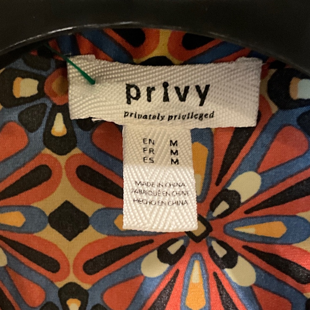 Privy Multicolor Geometric Pattern Top - Picture 2 of 3